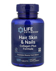 Fórmula de colágeno plus para cabello, piel y uñas, 120 tabletas