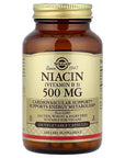 Niacina 500 mg, 100 cápsulas