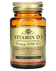Vitamina D3 55 mcg (2,200 IU), 50 cápsulas