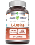 L-Lisina 500 Mg, 250 cápsulas