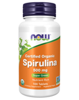 Espirulina Orgánica, 500 Mg, 100 Tabletas