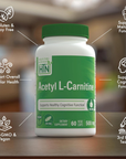 Acetil L-Carnitina, 500 Mg 60 Cápsulas