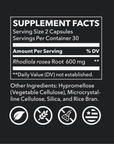 Rhodiola 600 Mg 60 Cápsulas