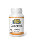 Completo B 100 mg Time Release (90 tabs), Natural Factors