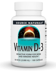 Vitamina D3 50 mcg (2000 IU), 100 cápsulas