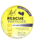 Pastillas de rescate Sabor a grosella negra, 35 pastillas