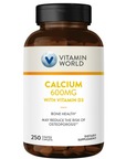 Calcium 600 Mg + Vitamin D3, 250 Cápsulas