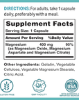 Triple Magnesium Complex, 400 Mg, 60 Cápsulas