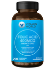 Folic Acid, 400 Mcg, 250 Cápsulas