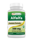 Alfalfa 500 mg, 180 cápsulas