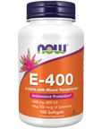 Vitamin E-400, 268mg + 100 mcg de Selenio (100 Softgels)