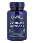 Glutatión, cisteína y vitamina C, 100 cápsulas