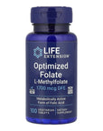 Folato optimizado L-metilfolato 1700 mcg DFE, 100 tabletas
