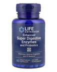 Enzimas súper digestivas mejoradas y probióticos, 60 cápsulas