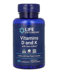 Vitaminas D y K con Sea-Iodine™, 60 cápsulas