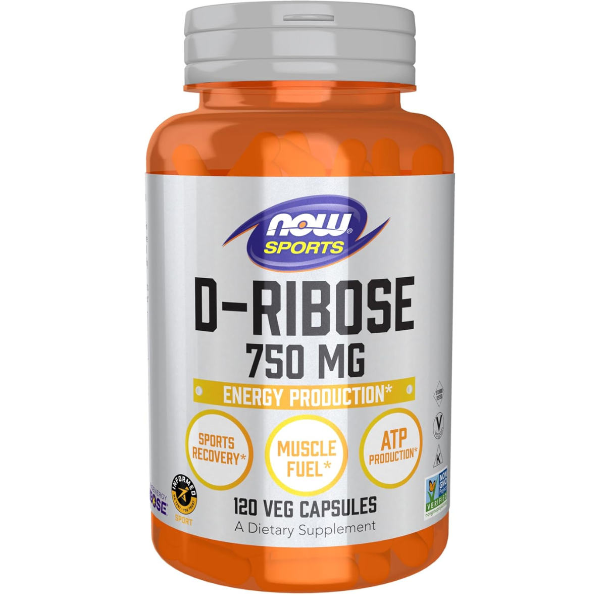 Ribose, 750 Mg 120 Cápsulas