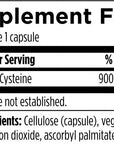 N-acetil-L-Cisteína (NAC) 900 mg, 120 cápsulas