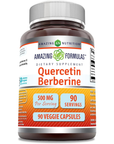 Quercetina y berberina 500 mg, 90 cápsulas