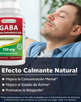 GABA 750 mg, 180 cápsulas