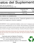 CoQ10 100 mg, 120 cápsulas