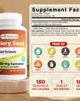 Semilla de apio 600 mg, 180 tabletas