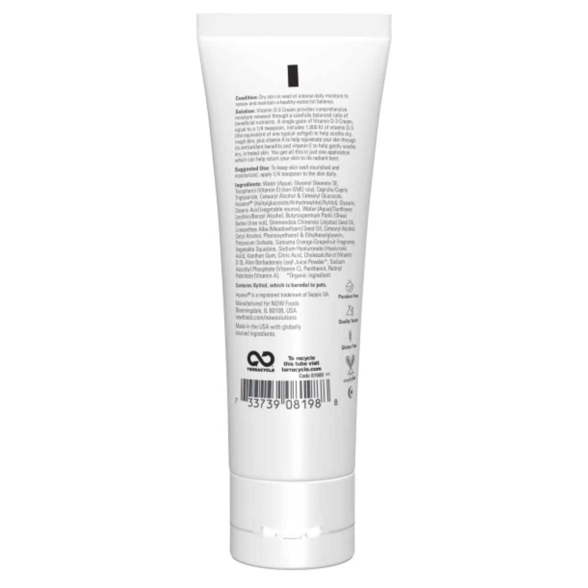 Crema para el Cuerpo de Vitamina D 3, 4 Onzas