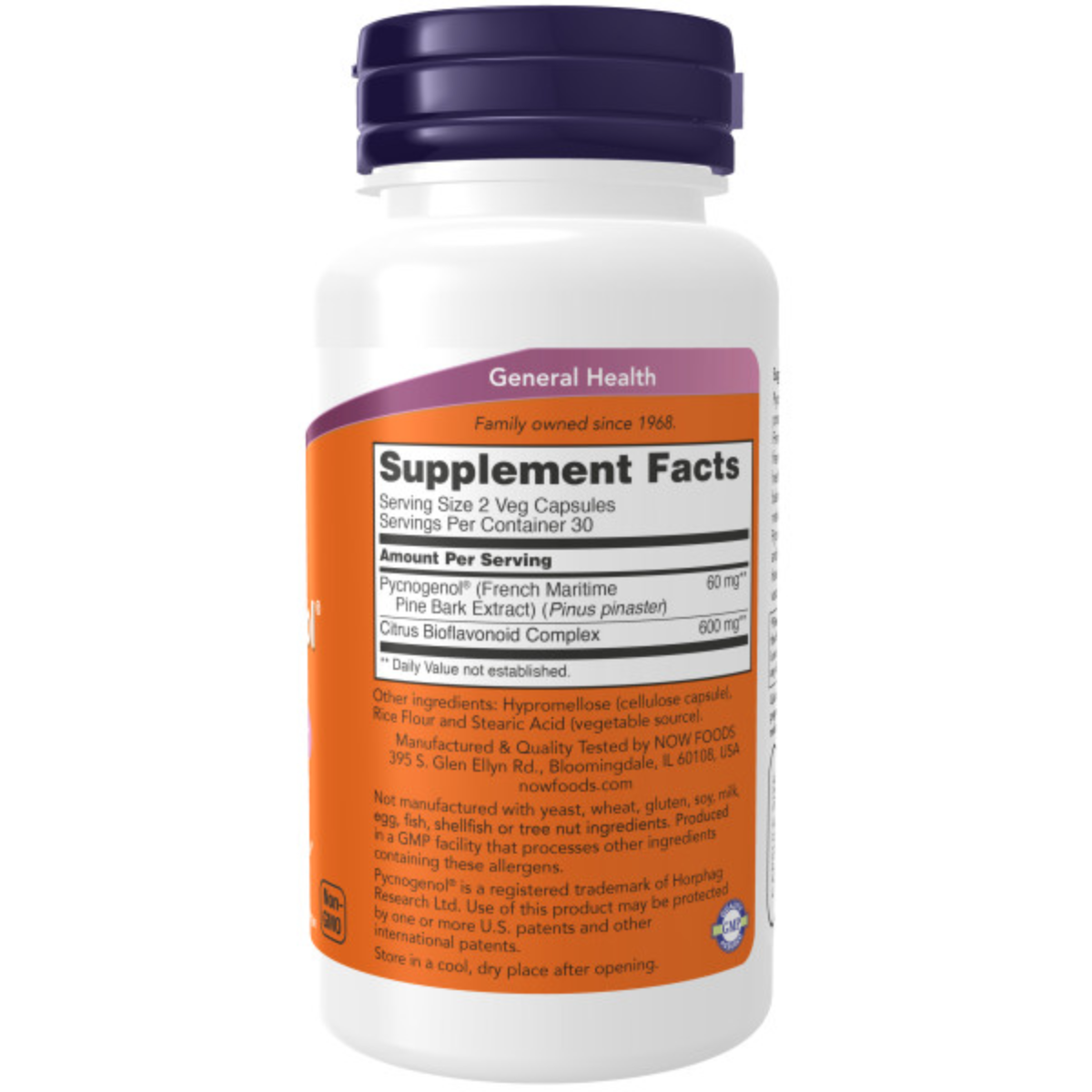 Pycnogenol, 30 Mg, 60 Cápsulas