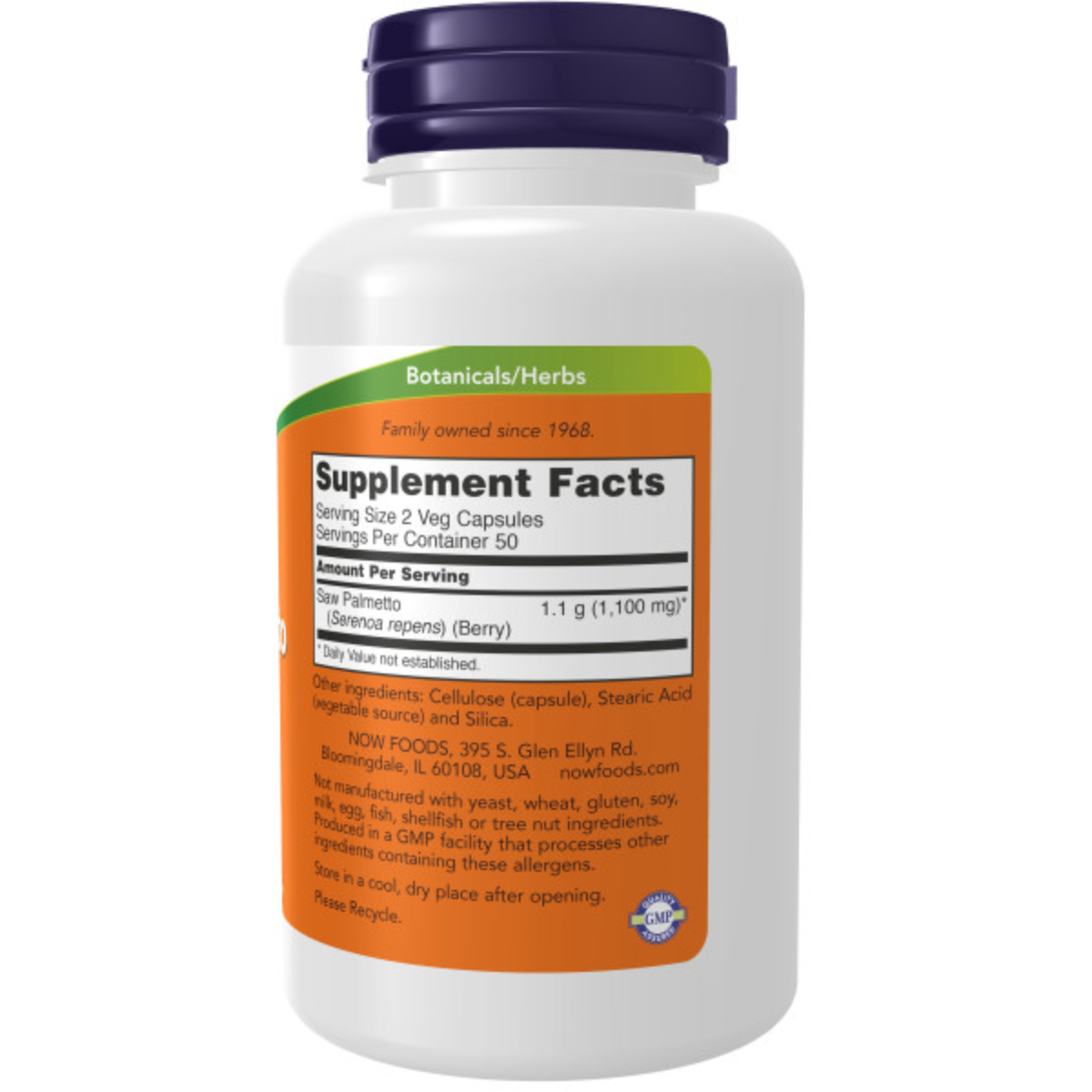 Saw Palmetto, 550 Mg, 100 Cápsulas