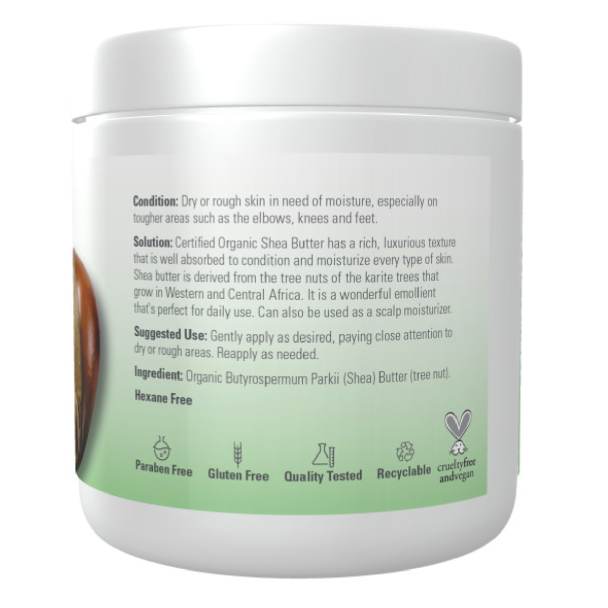Organic Shea Butter, 7 Onzas