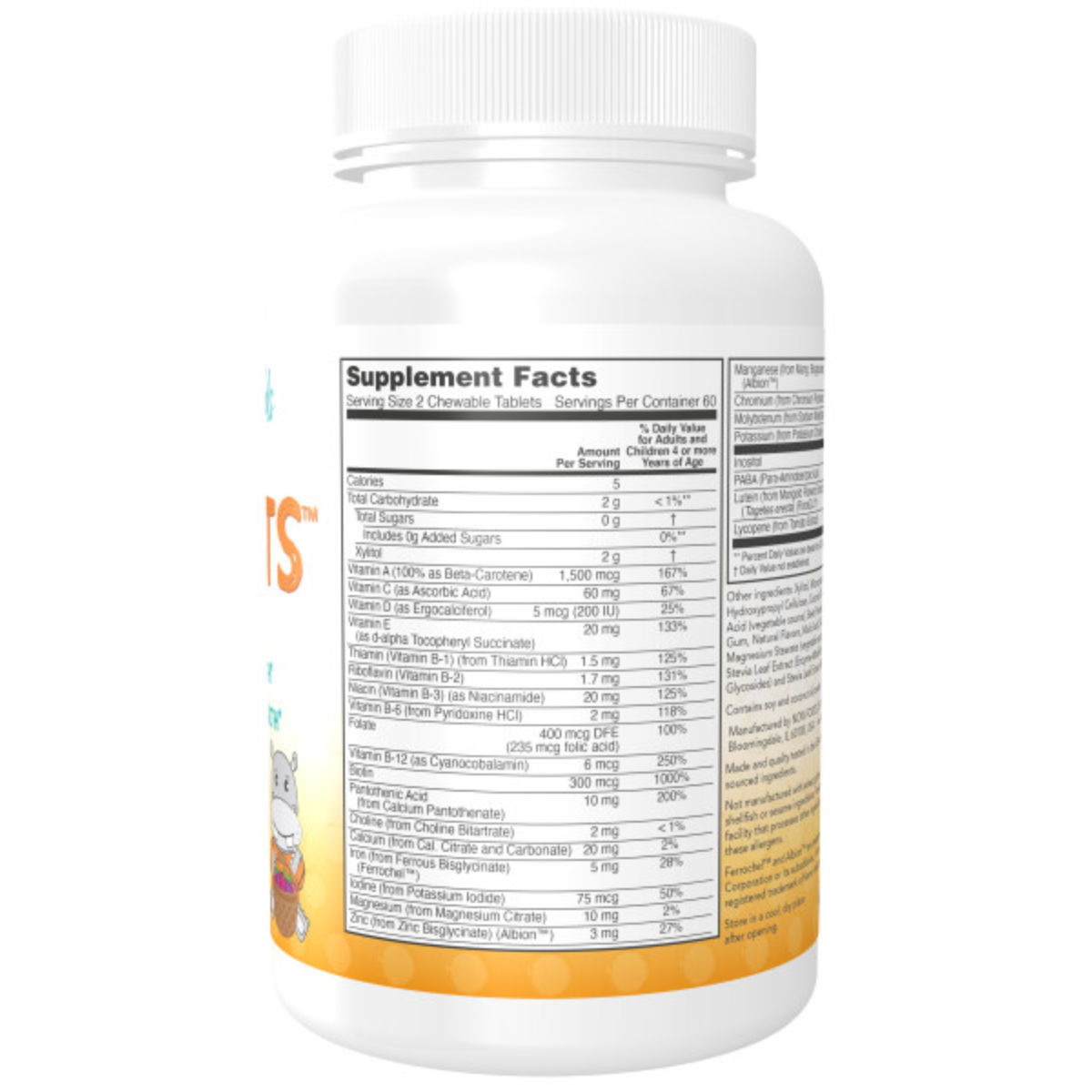 Vitaminas Para Niños, 120 Tabletas