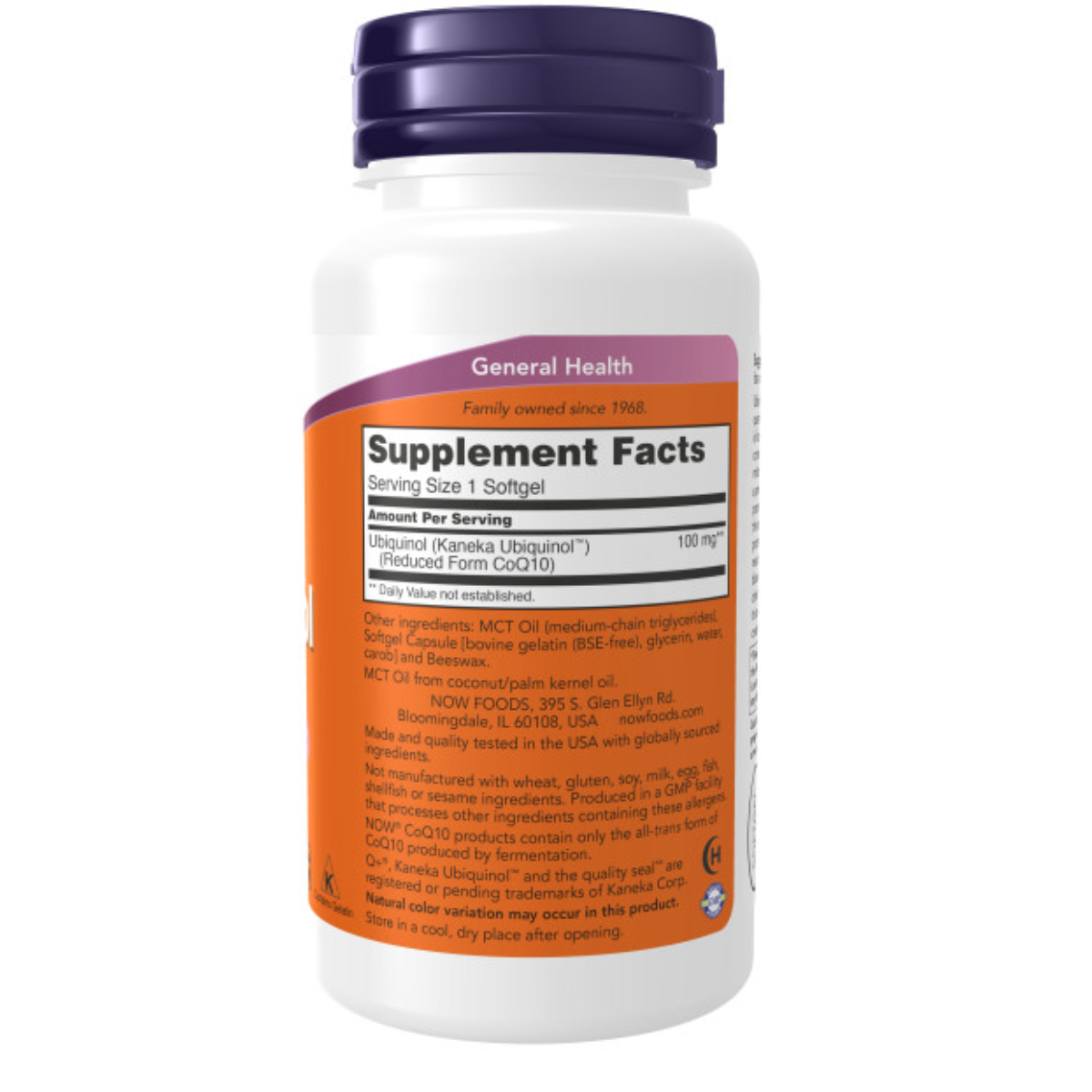 Ubiquinol, 100 Mg, 60 Cápsulas
