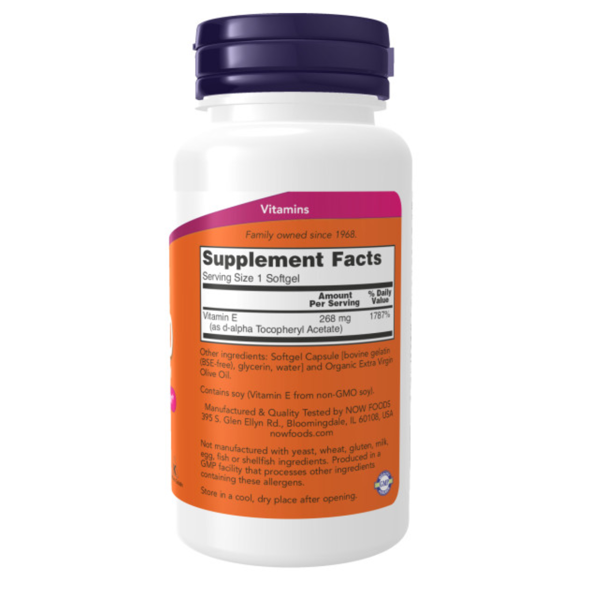 Vitamina E-400, 100 Cápsulas