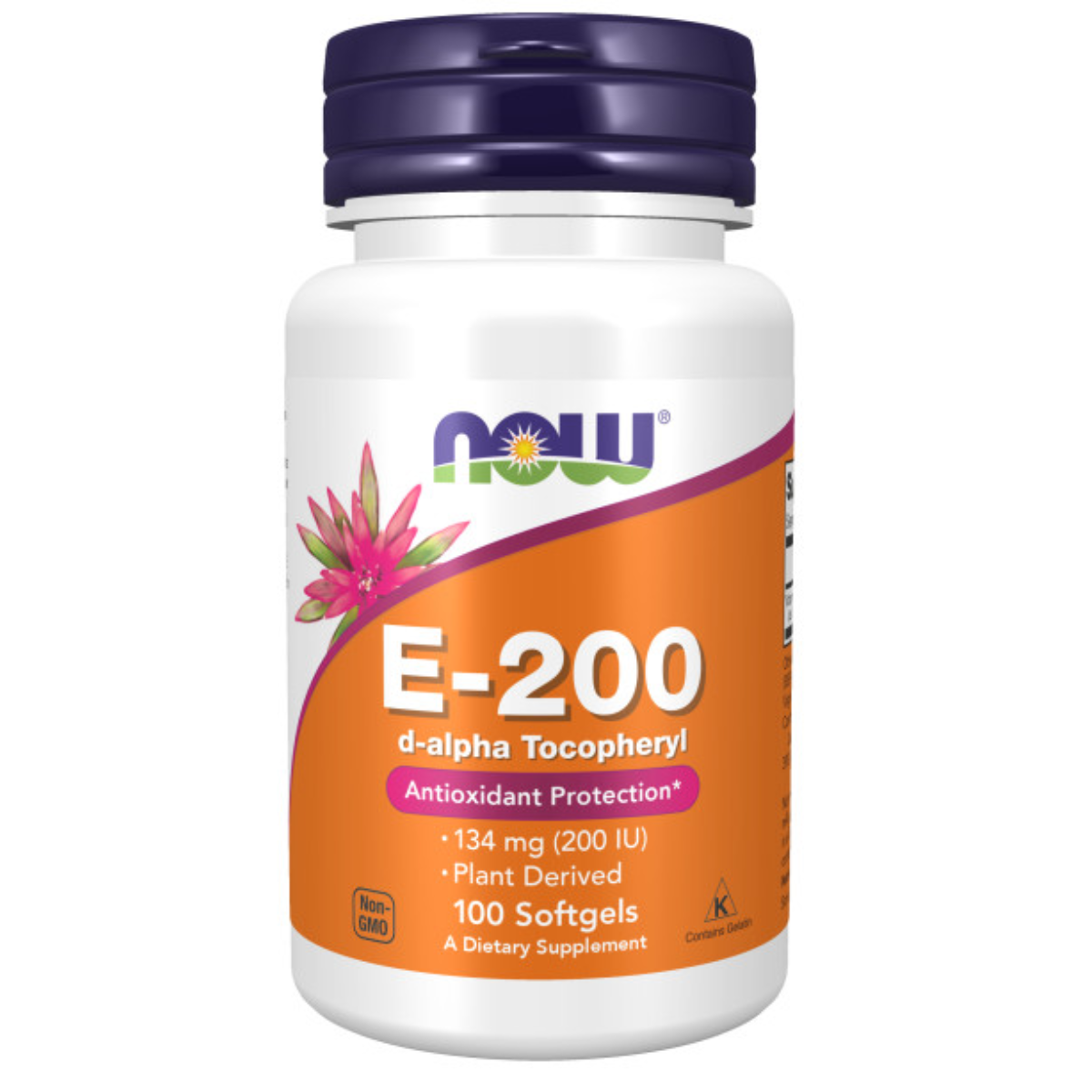 Vitamina E-200, 100 Cápsulas