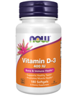 Vitamina D3, 400 IU 180 Cápsulas