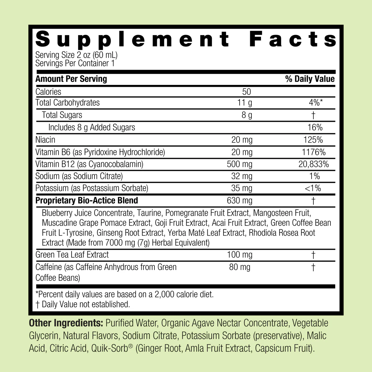 Green Tea Energy, 2 Oz