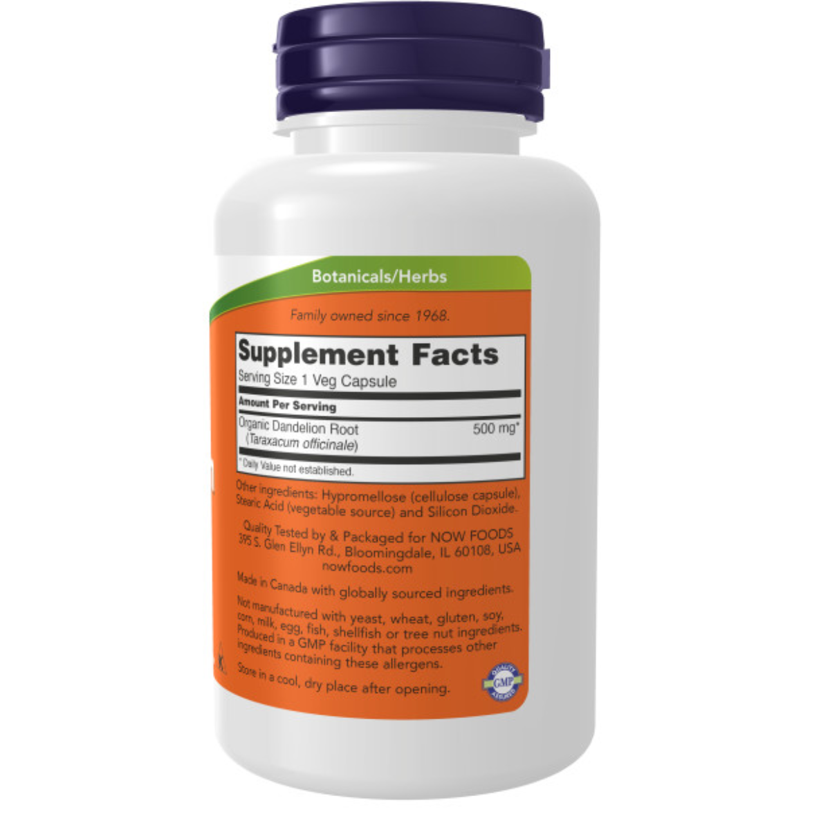 Dandelion Root, 500 Mg, 100 Cápsulas