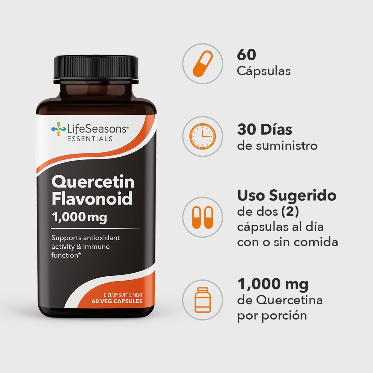 Quercetina Flavonoide 60 cápsulas