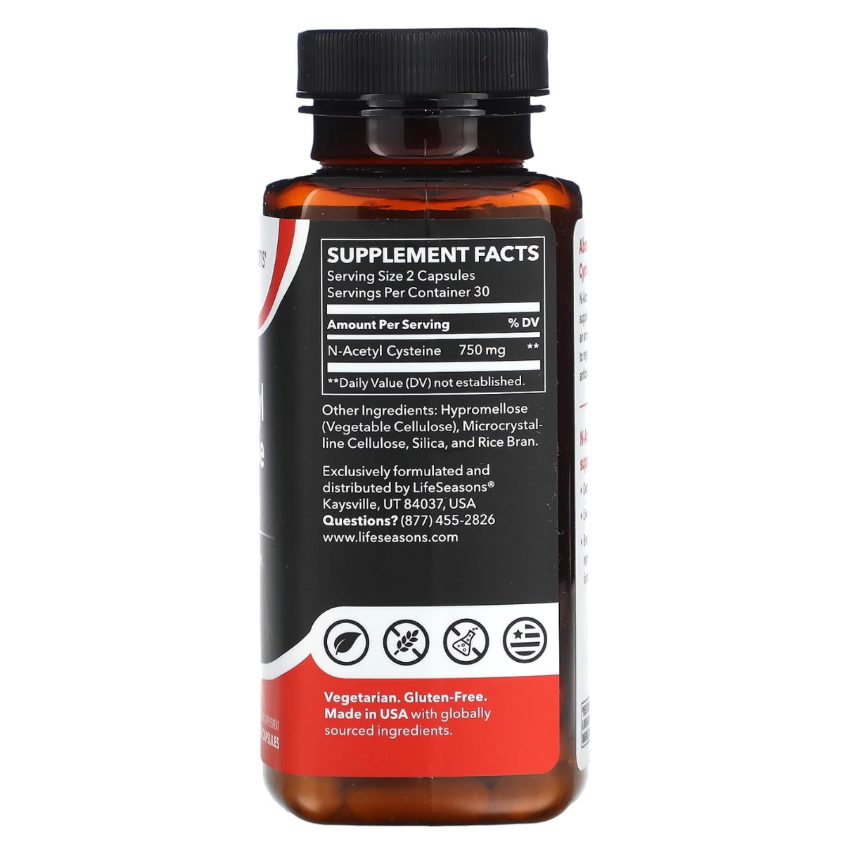 N-Acetyl Cysteine NAC 750 Mg 60 Cápsulas