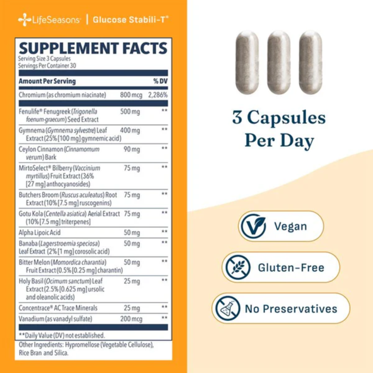 Glucosa Estabili-T 90 Cápsulas