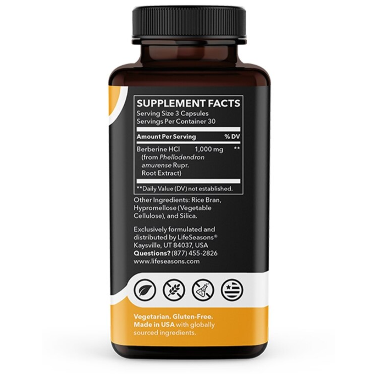 Clorhidrato de Berberina 1000 Mg 60 Cápsulas