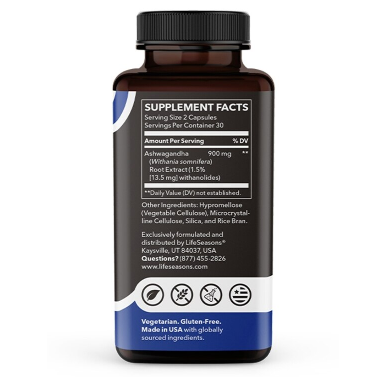 Ashwagandha 900 Mg 60 Cápsulas