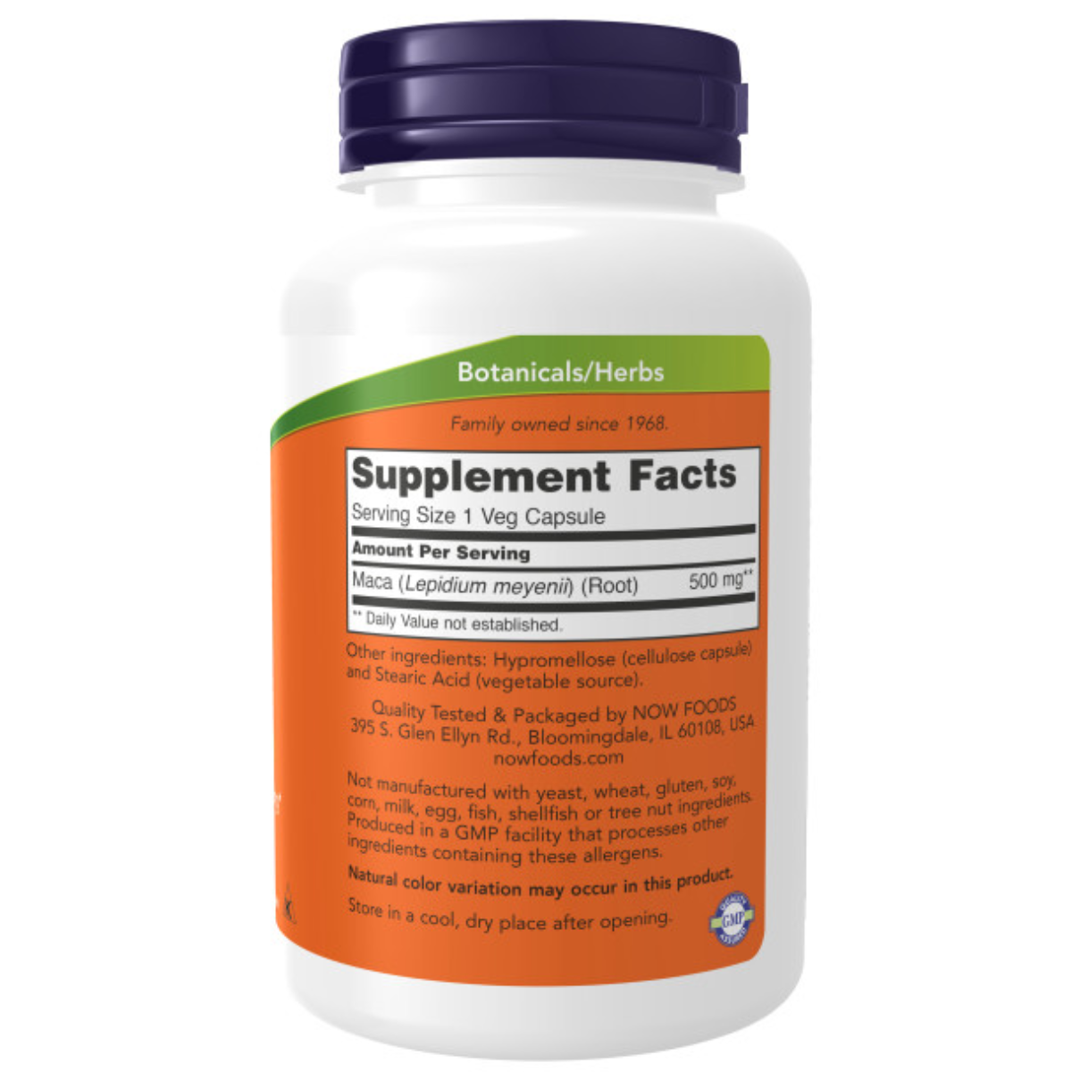 Maca, 500 Mg, 250 Cápsulas