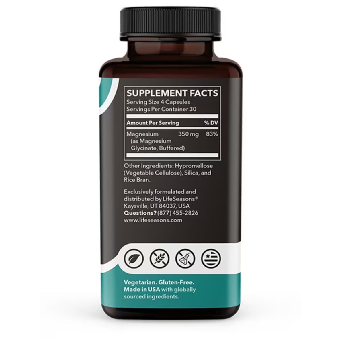 Glicinato de magnesio 350 Mg 120 Cápsulas
