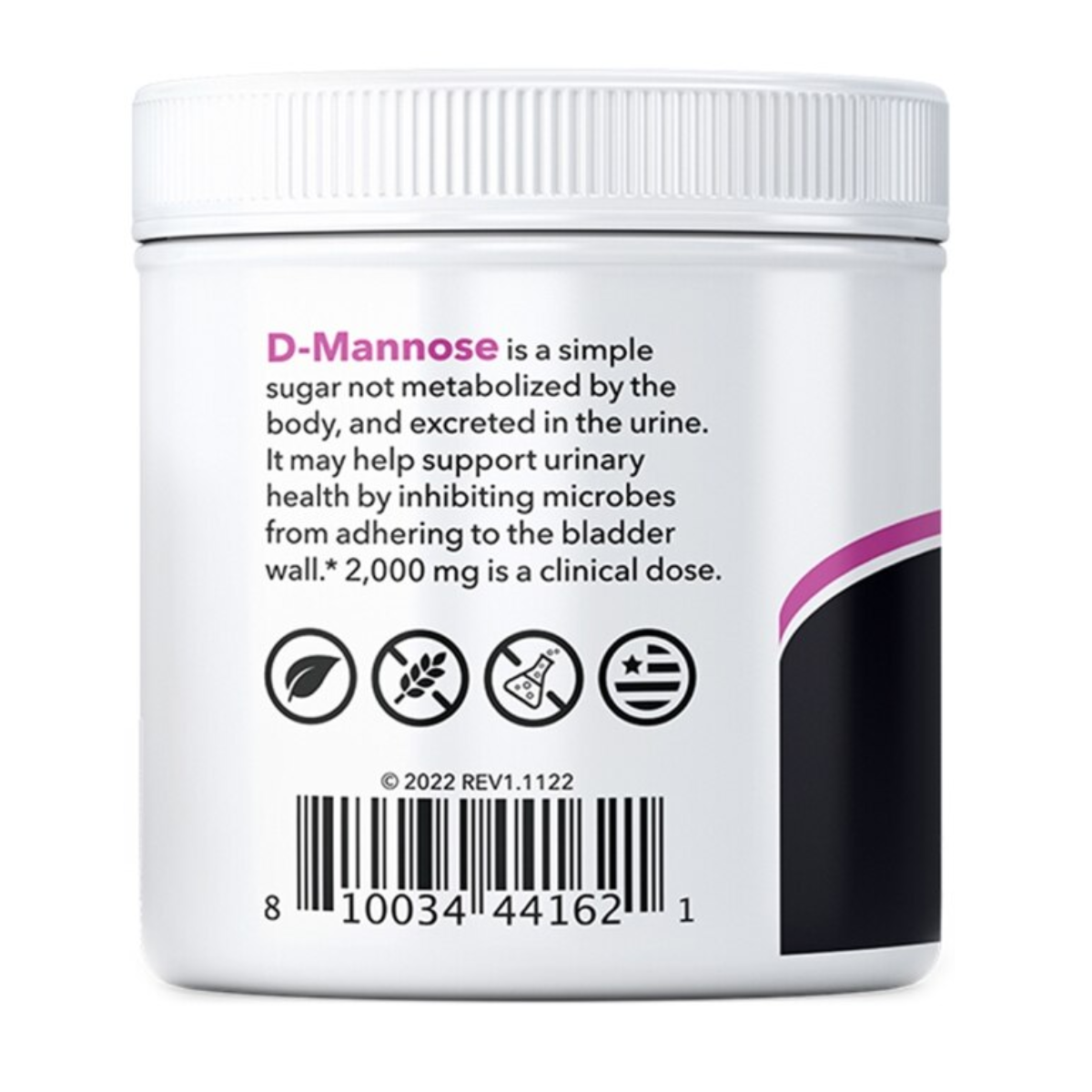 Polvo de D-manosa 3,3 Oz (94,97 Gramos)