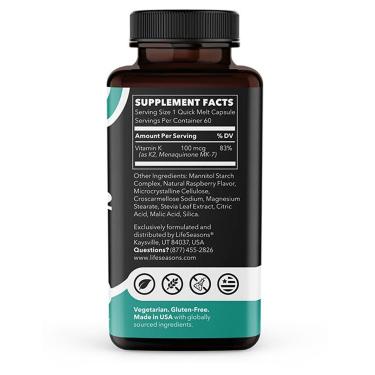 Vitamina K2 MK-7 60 Cápsulas