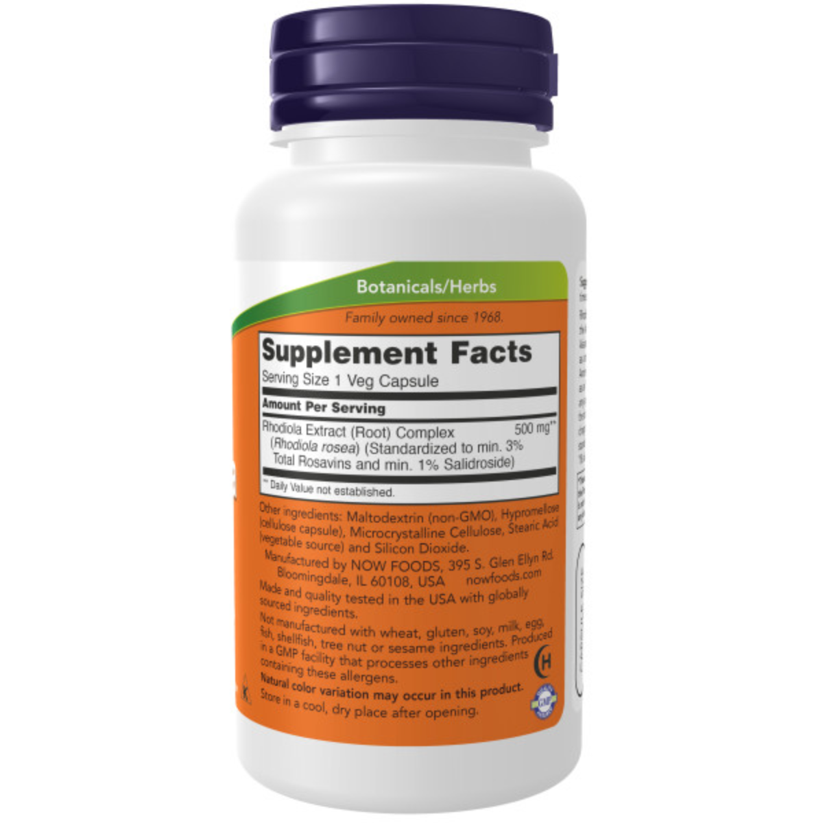 Rhodiola, 500 Mg, 60 Cápsulas