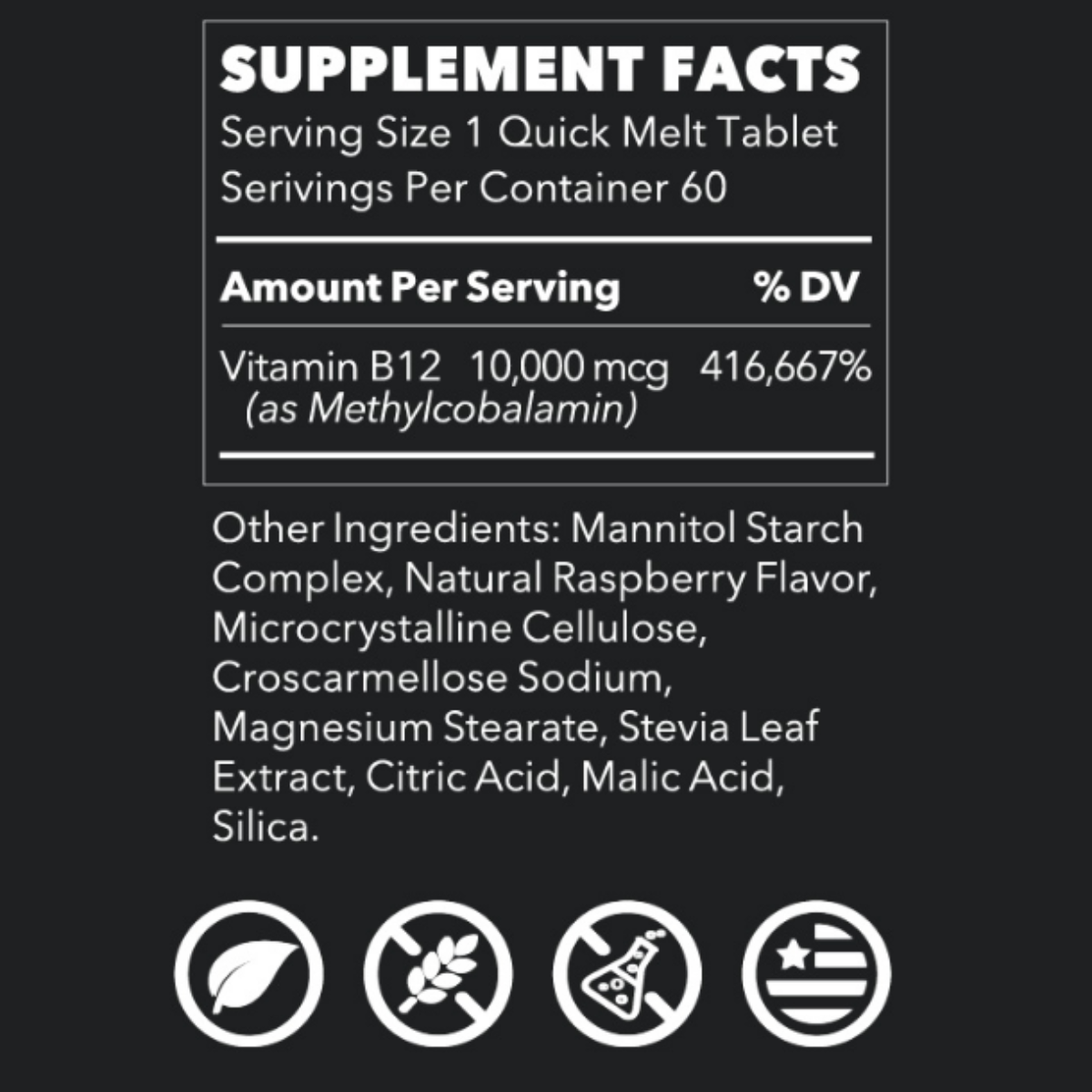 Vitamina B12 60 Cápsulas