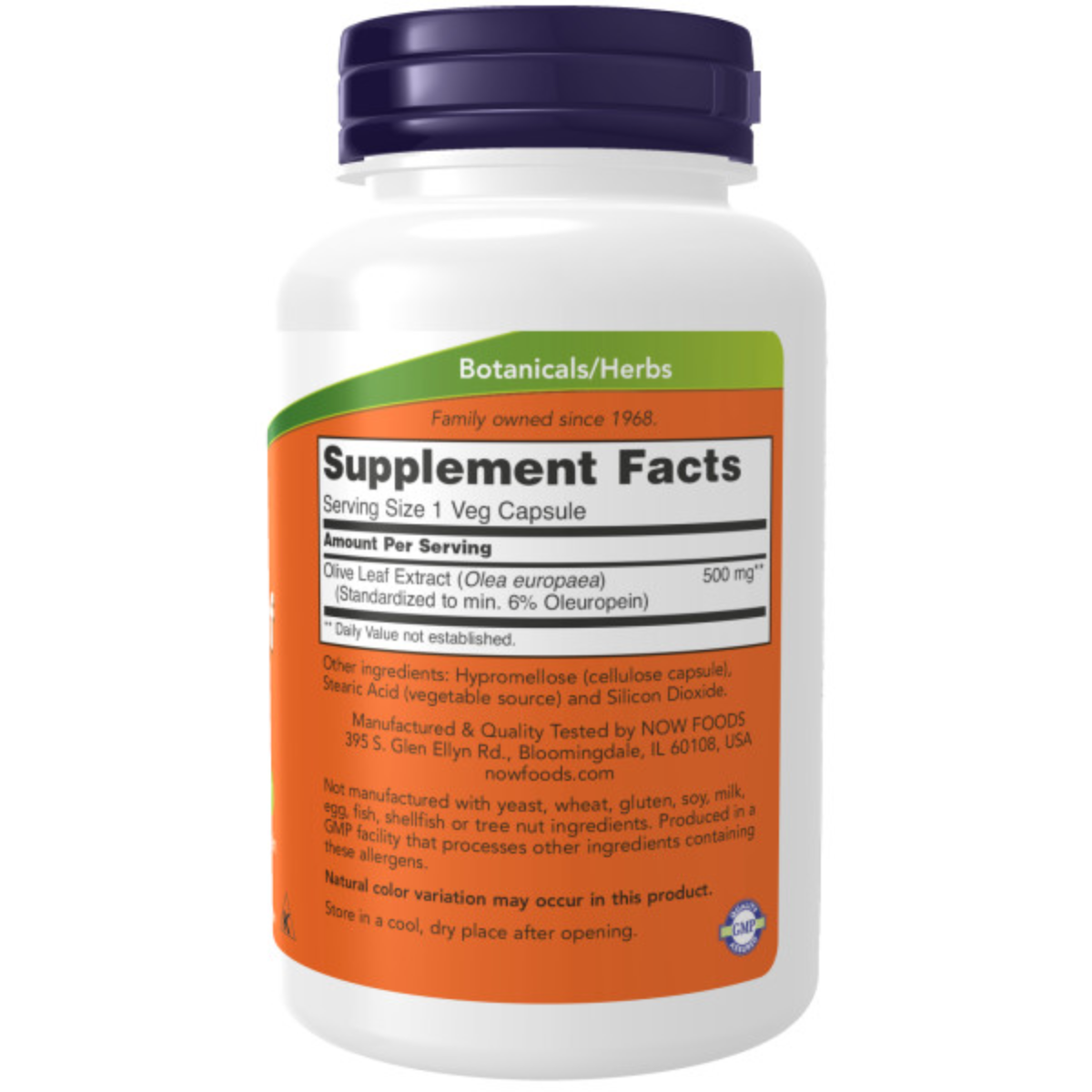 Olive Leaf, 500 Mg