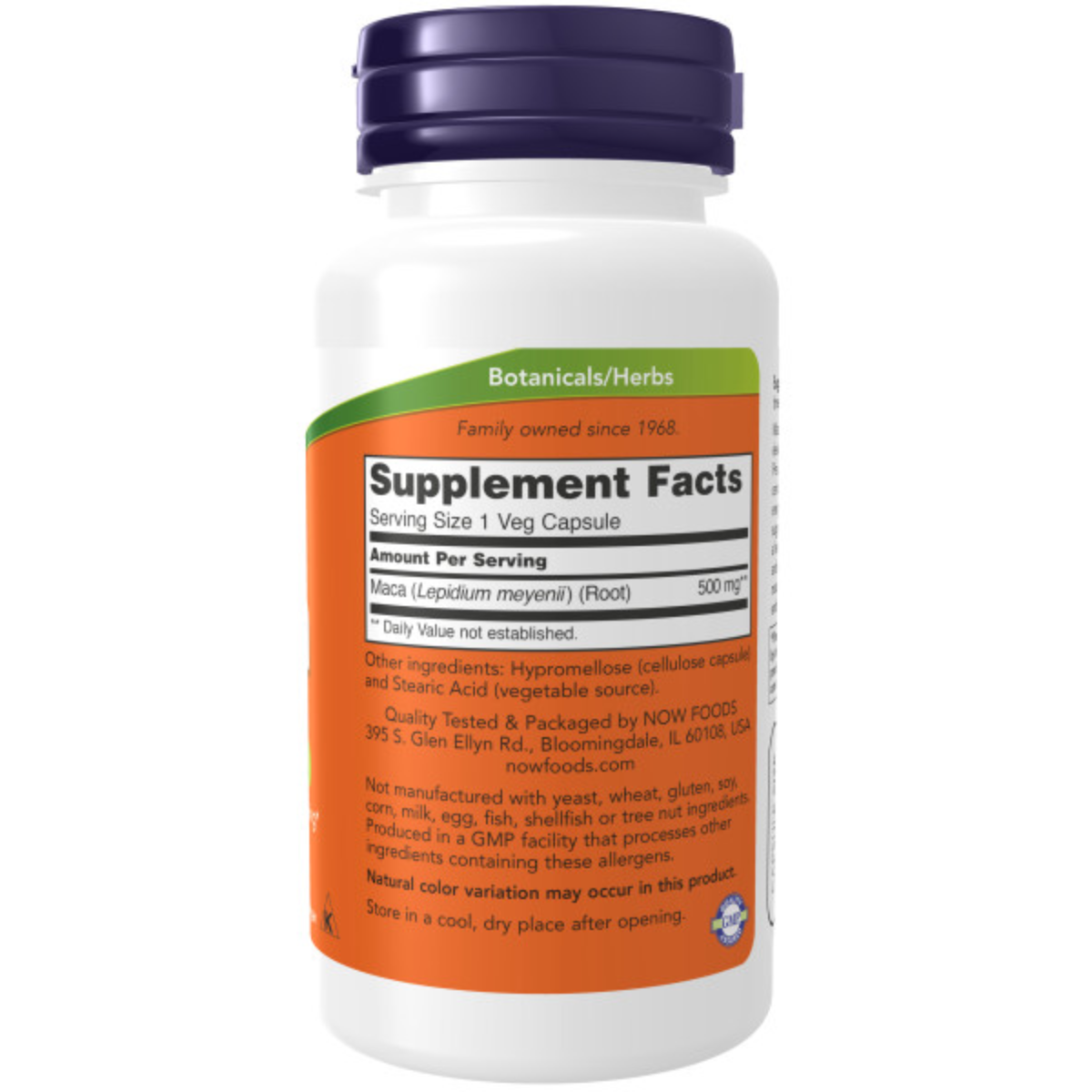 Maca, 500 Mg, 100 Cápsulas