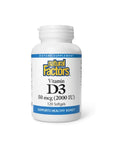 Vitamina D3 50 mcg (2,000 IU) (120 softgels), Natural Factors